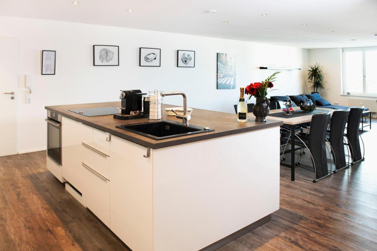 Luxus Suite Im Herzen Von Kempten***** +Parkplatz Exteriör bild