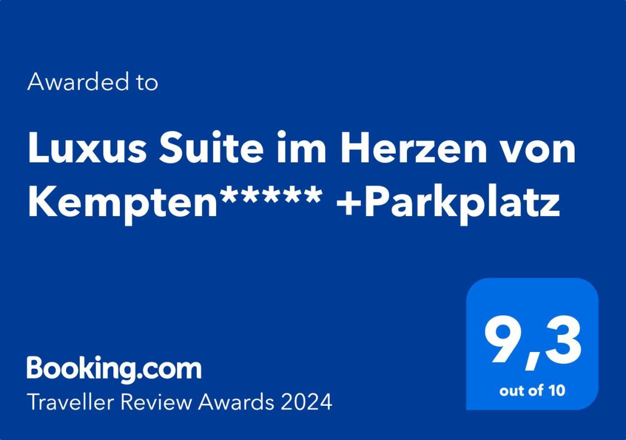 Luxus Suite Im Herzen Von Kempten***** +Parkplatz Exteriör bild
